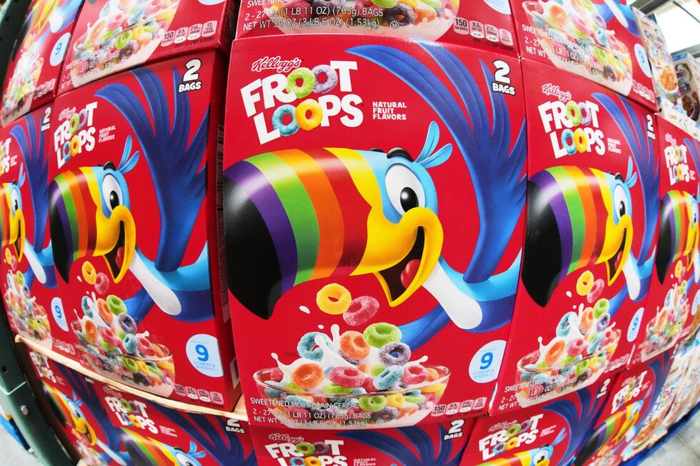 Productos Kellogg en un supermercado en Pittsburgh, el 14 de julio del 2025. (AP foto/Gene J....